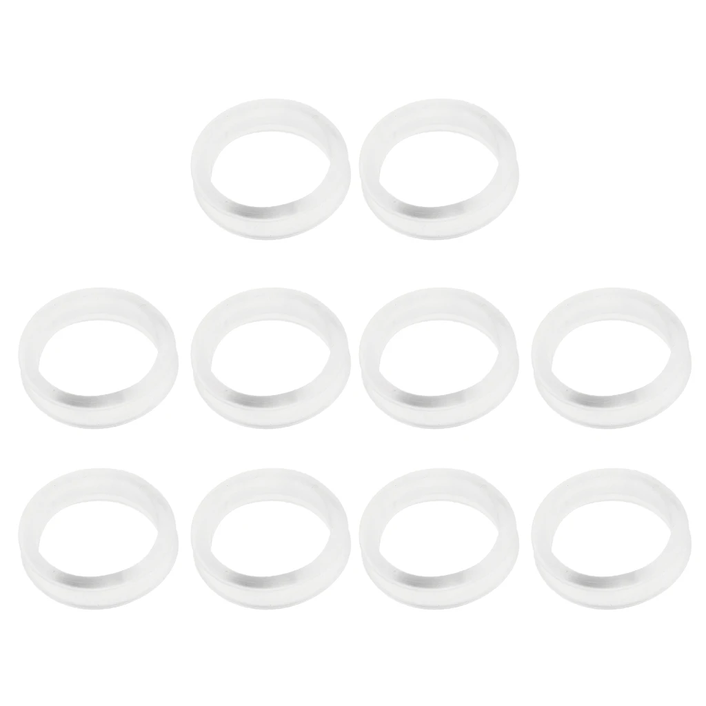 Lot 10Pcs Soft Rubber Finger Ring Grips Inserts Sizer for Barber Hairdressing Shear Scissors