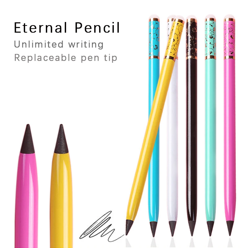 No Ink Eternal Pen Cute Detachable New Pencil HB Erasable Pencil