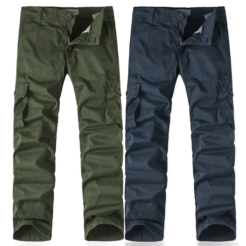 

2019 Spring And Autumn Ouma Workwear Casual Pants Straight-Cut Loose-Fit Trousers Men'S Wear Multi-pockets Korean-style Slim-Fit
