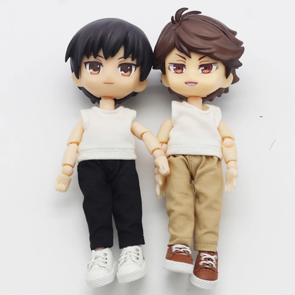 1PCS 1/12 BJD Dolls Long pants For Ob11 obitsu11 Clothes jeans Dolls Accessories toys