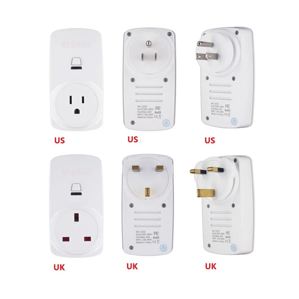 10A Wifi Wireless Smart Socket Smart Plug Wifi Outlet for Tianmao Genie for Alexa for Google Home for IFTTT Smartlife