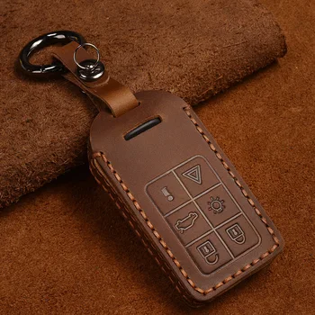 Crazy Horse Leather Key Cover for Volvo Car Key Case Buckle Modification Remote Control Key Cover Decoration Accessories
Crazy Horse Leather Key Cover for Volvo Car Key Case Buckle Modification Remote Control Key Cover Decoration Accessories