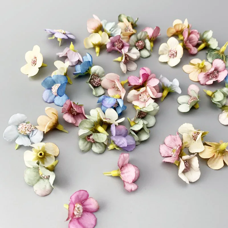 50 Pcs Artificial Daisy Flower Heads Home Decor DIY Garland Bedroom Craft Small Handwork Decor