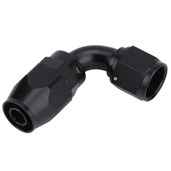 

New Aluminum Alloy an -8 An8 90 Degree Fastflow Black Hose Fitting