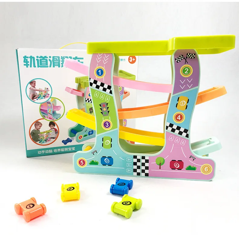

Small Peach Toy Fun Camera Track hua xiang che Children Inertia Racing Camera Track Race Car