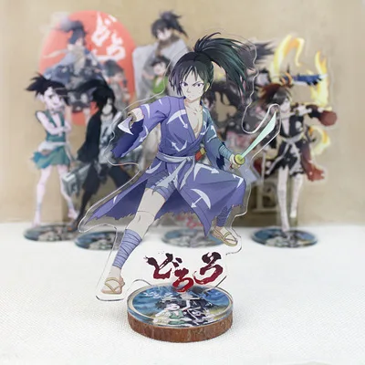 Anime dororo hyakkimaru personagens licenciamento suporte figura + base de  acrílico ornamentos modelo placa cosplay desktop