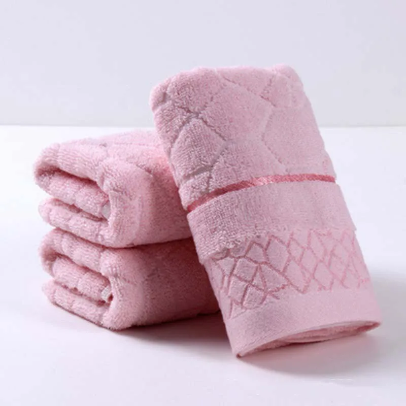 pink Holaroom 1 шт. полотенце для лица хлопчатобумажные полотенца для лица 34*75 см 6 цветов мягкое впитывающее полотенце Рождественский подарок для ванной - Цвет: pink
