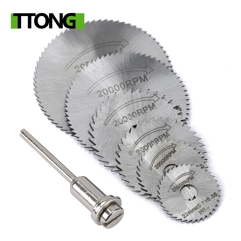 7pcs HSS Mini Circular Saw Blades Rotary Tools Cutting Disc Set For Dremel Drill 7pcs HSS Mini Circular Saw Blades Rotary Tools Cutting Disc Set For Dremel Drill