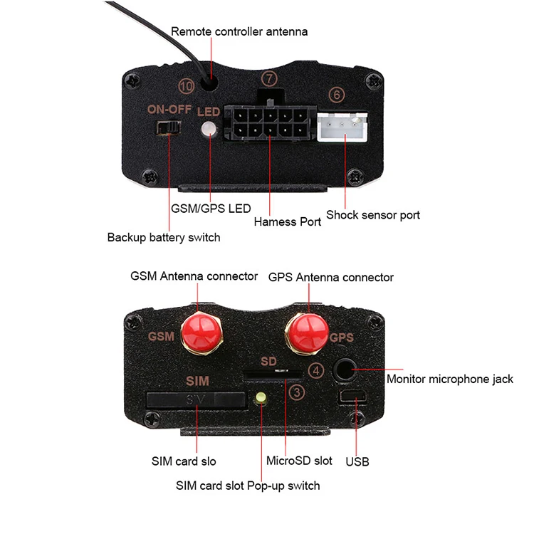 SMS GPRS gps трекер gps 103B-3G устройство слежения+ пульт дистанционного управления автомобиля Realtme локатор режет мощность масла gps датчики удара для сигнализации