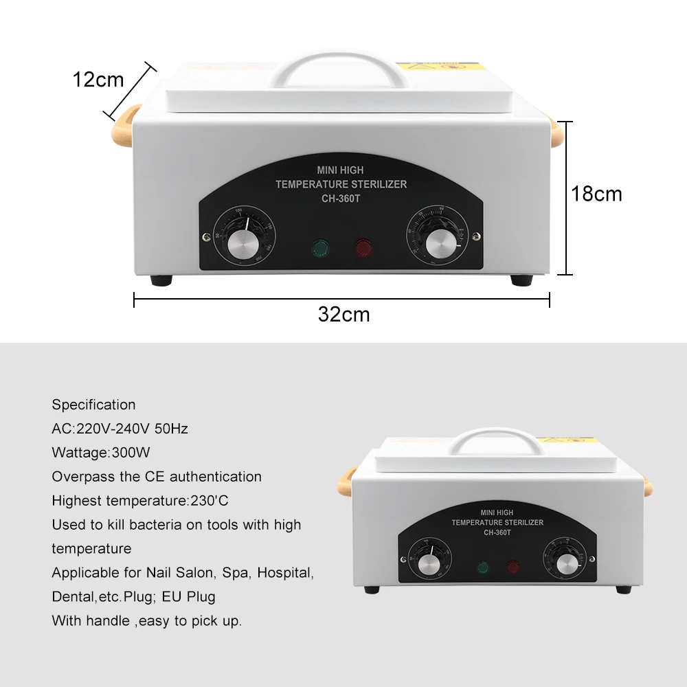 Preise Hohe Temperatur Sterilisator Nagel Kunst Nägel Sterilisator Nagel Werkzeuge Maniküre Maschine UV Desinfektion Sterilisator Box Sterilisator Werkzeug