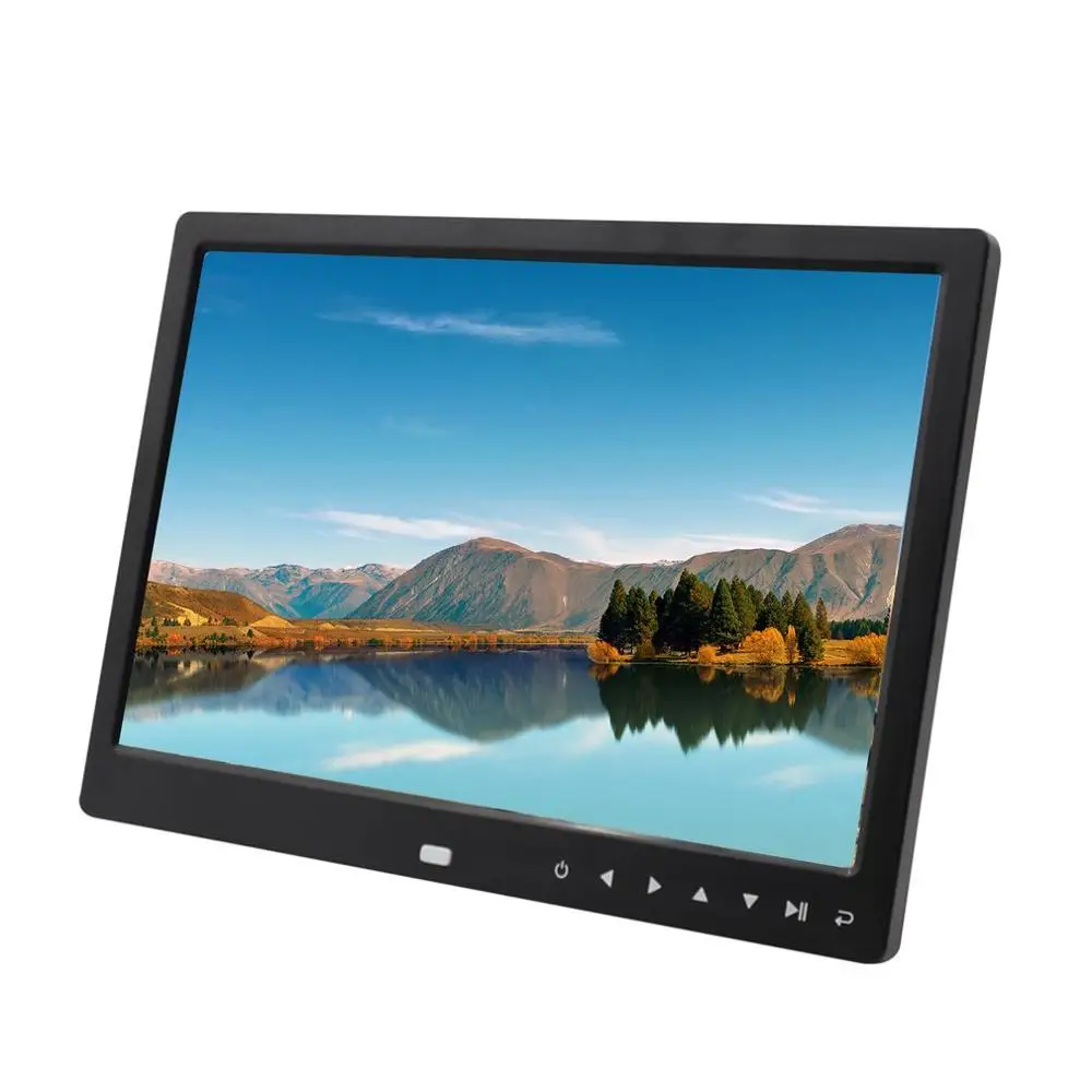 Beste Digitale Fotolijst 12 Inch Elektronische Digitale Fotolijst Ips Display Met Ips Lcd 1080P MP3 MP4 Video Speler