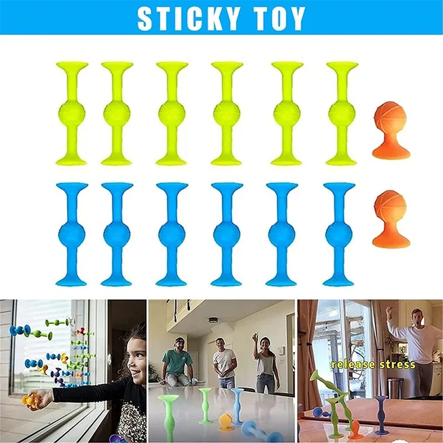 Sucker Toys Silicone Target Marker and Darts Funny Toy Set Family Outdoor Competitive Games Rubber Family Interactive Toy 5