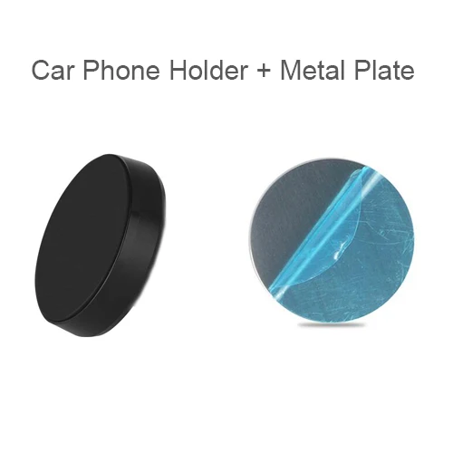 Автомобильный держатель для телефона, Металлическая магнитная приборная панель, крепление на вентиляционное отверстие, Магнитная подставка для мобильного телефона,, для IPhone 8, Xiaomi, huawei, гравитация - Цвет: Black Circular