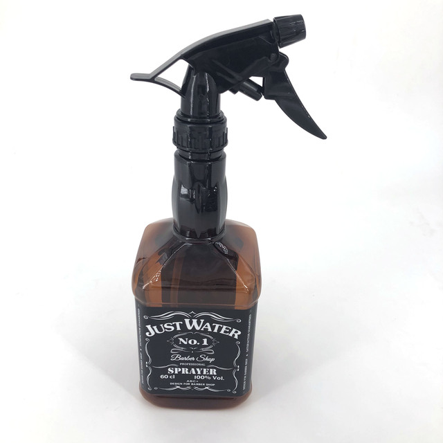 Hairdressing Spray Bottle Salon Barber Hair Tools Water Sprayer Retro Whiskey Oil Head Watering Can