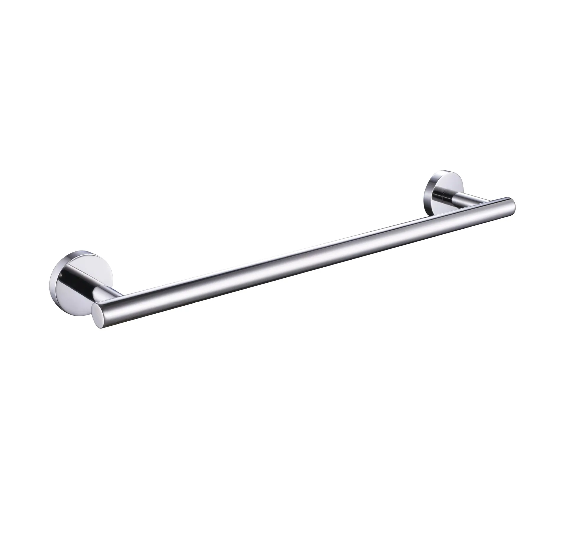 

304 Stainless Steel Towel Rack Black And White with Pattern Bathroom Hook Unit Kitchen Pendant Towel Bar Single-rod Towel Rack D