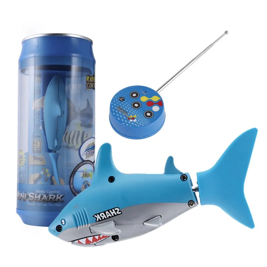 OCDAY Мини RC Подводная лодка 4 CH дистанционного управления маленькие акулы с USB пульт дистанционного управления Игрушка Рыба Лодка лучший рождественский подарок для детей - Цвет: blue