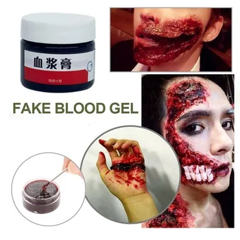 

Halloween Makeup Ultra-Realistic Fake Blood Face Body Paint Wounds Scars Bruises Cosplay Party Cosmetic 50G