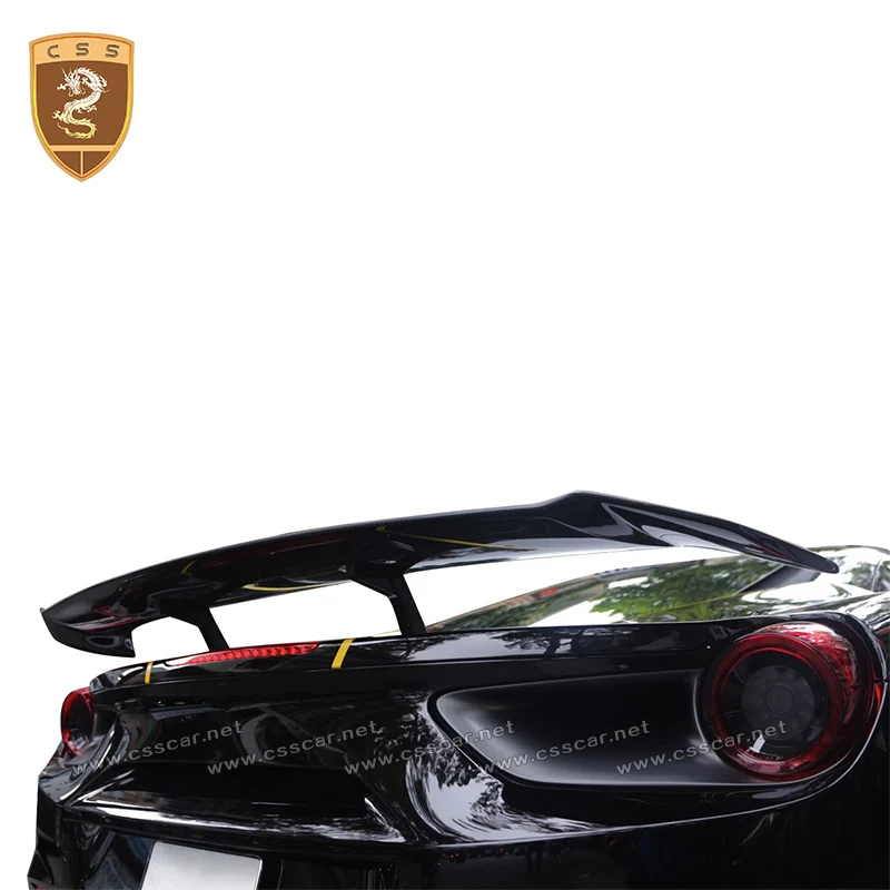 

CAR SPOILER For Ferrari 488 GTB Spider Modified N Style Carbon Fiber Rear Trunk Spoiler Wing Tail Boot Lip Wing Auto Accessories