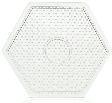 hexagon Дети Ремесло предохранитель бисер квадратный DIY Головоломка Pegboards узоры для 5 мм Хама бусины Perler бусины Пазлы - Цвет: hexagon