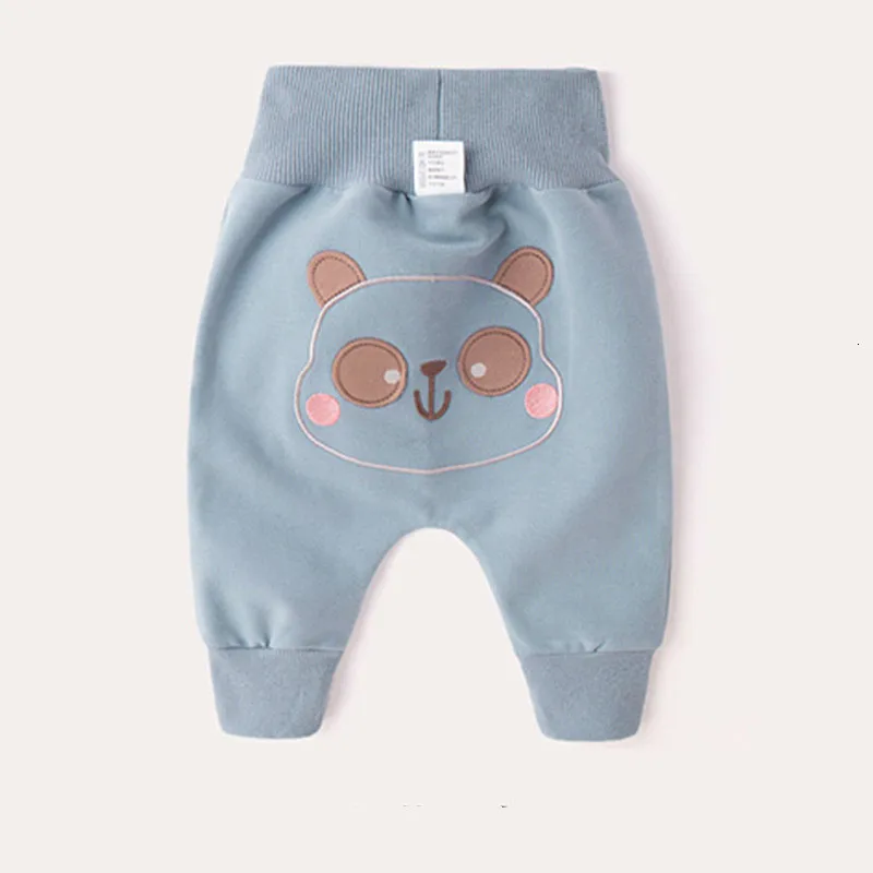 

2019 Autumn New Baby Pants Baby Boy Leggings High Waist Soild Stretch Trousers Male Baby Cartoon Clothing Child Pp Pants