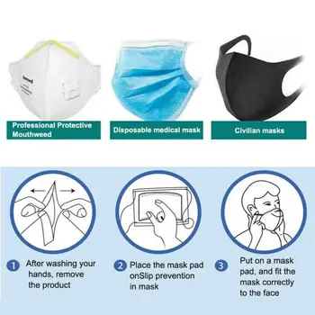 

100pcs/Bag Disposable Face Cover Filter Pad Dust-proof Protection Health Saliva Resistant Prevent Smoke/debris/residues