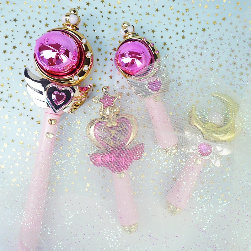 Magic Wand Flower Fairy Glowing Sound Effects Stars Magic Wand Children Magic Fairy Princess Costume Props For Girls