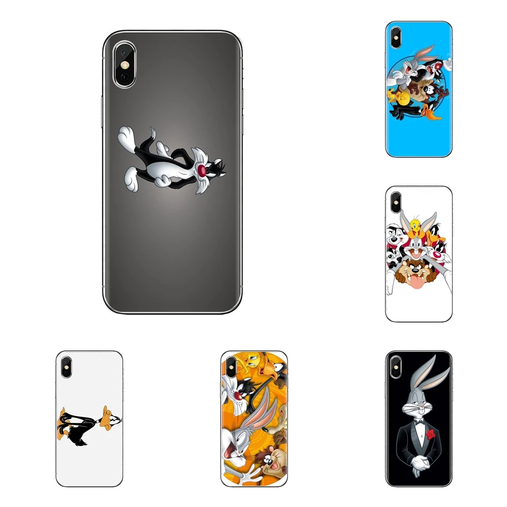 Прозрачный мягкий чехол для iPod Touch Apple iPhone 4 4s 5 5S SE 5C 6 6S 7 8 X XR XS Plus MAX Looney Toons |