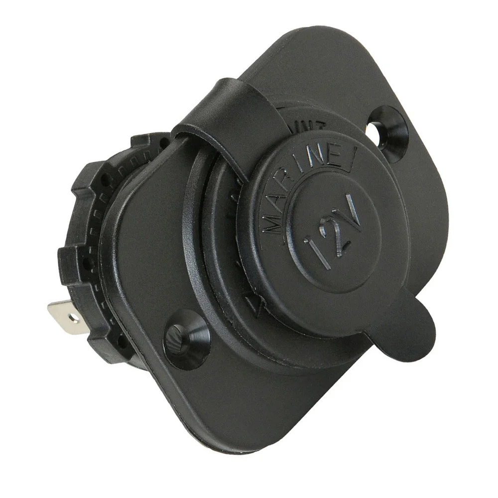 12V Marine Motorcycle Car Cigarette Lighter Power Plug Outlet Socket Waterproof Equipped with cover to avoid water, dust
