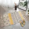 60*90CM Retro Bohemian Hand Woven Cotton Linen Carpets Tassel Bedside Rug Geometric Floor Mat Living Rooms Bedrooms Home Decor ► Photo 3/6