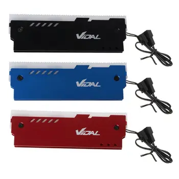 

Desktop Memory Cooling Vest 12V RGB Motherboard Synchronous Aluminum RAM Heatsink