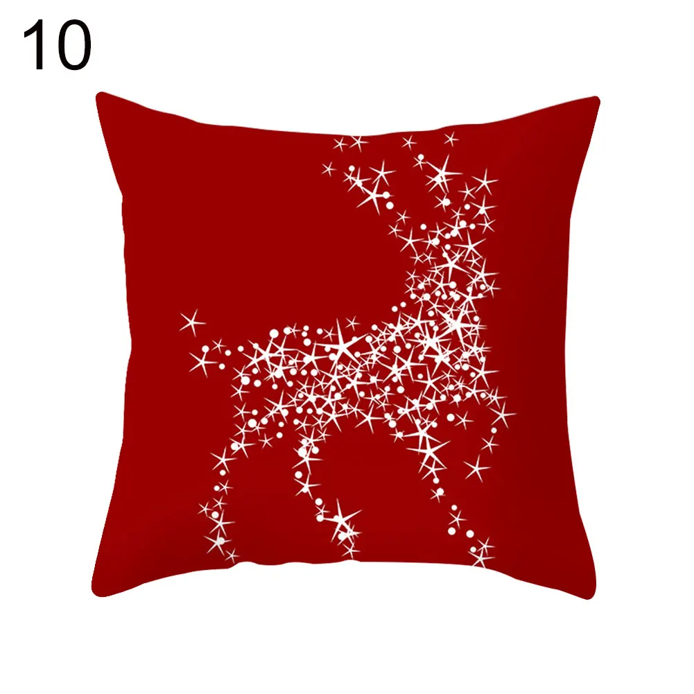40#45*45 см Merry Christmas Elk Star чехол для подушки, чехол для подушки, для дома, офиса, дивана, стула, домашнего декора