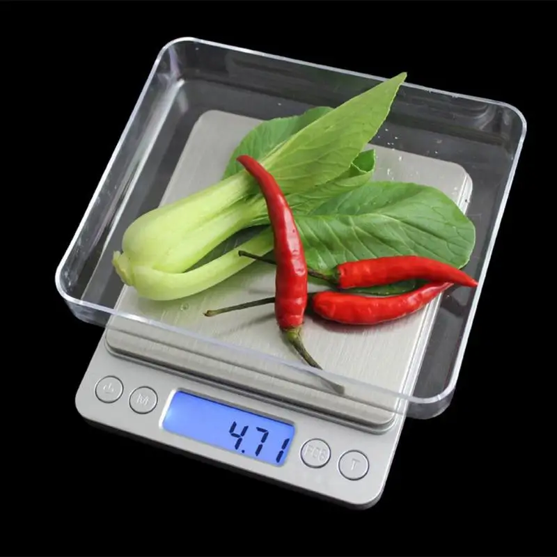 500X0.01g Mini Electronic led Luminous Digital High-precision Jewelry Scale Flour Cake Kitchen Weighing Scales Kitchen Accessory