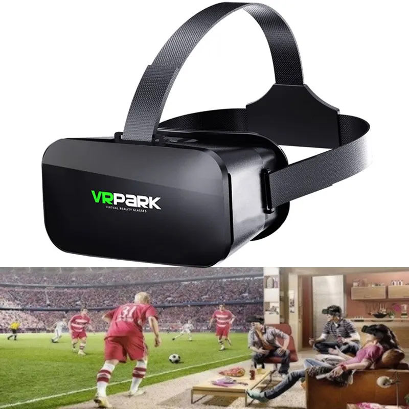 V6 VR очки с креплением на голову 3D очки Google Cardboard Bluetooth очки виртуальной реальности беспроводной VR шлем для смартфонов