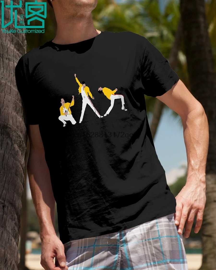 Brand Cool Freddie Mercury Mic T-Shirt 2019 Summer Men Short Sleeve |