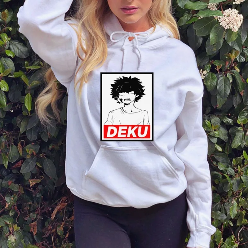Boku No Hero Academy толстовки Kawaii Harajuku Толстовка женская забавная аниме корейский стиль с длинным рукавом Sudaderas de mujer