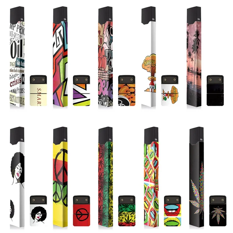 

Stickers For JUUL Skin Protector 2.5D Stereo Sticker Adhesive Printing Label For JUUL 10 Patterns Available Vape Accessories