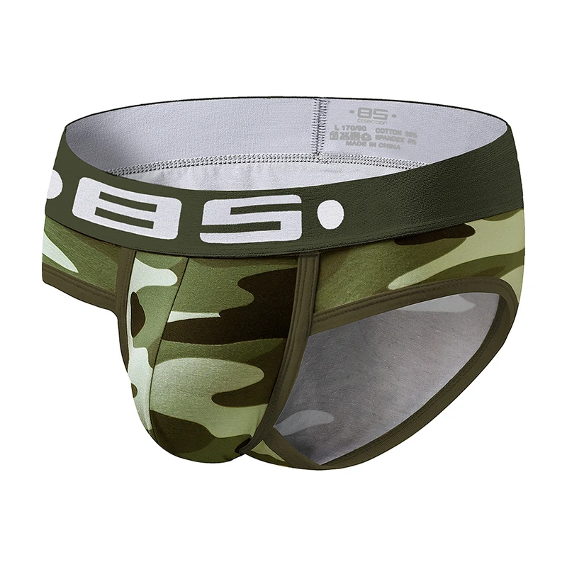 

ORLVS Hot Mens Sexy Underwear Men Briefs Cotton Camouflage Gay Men Undrewear Calzoncillos Slip Ropa Interior Hombre OR141