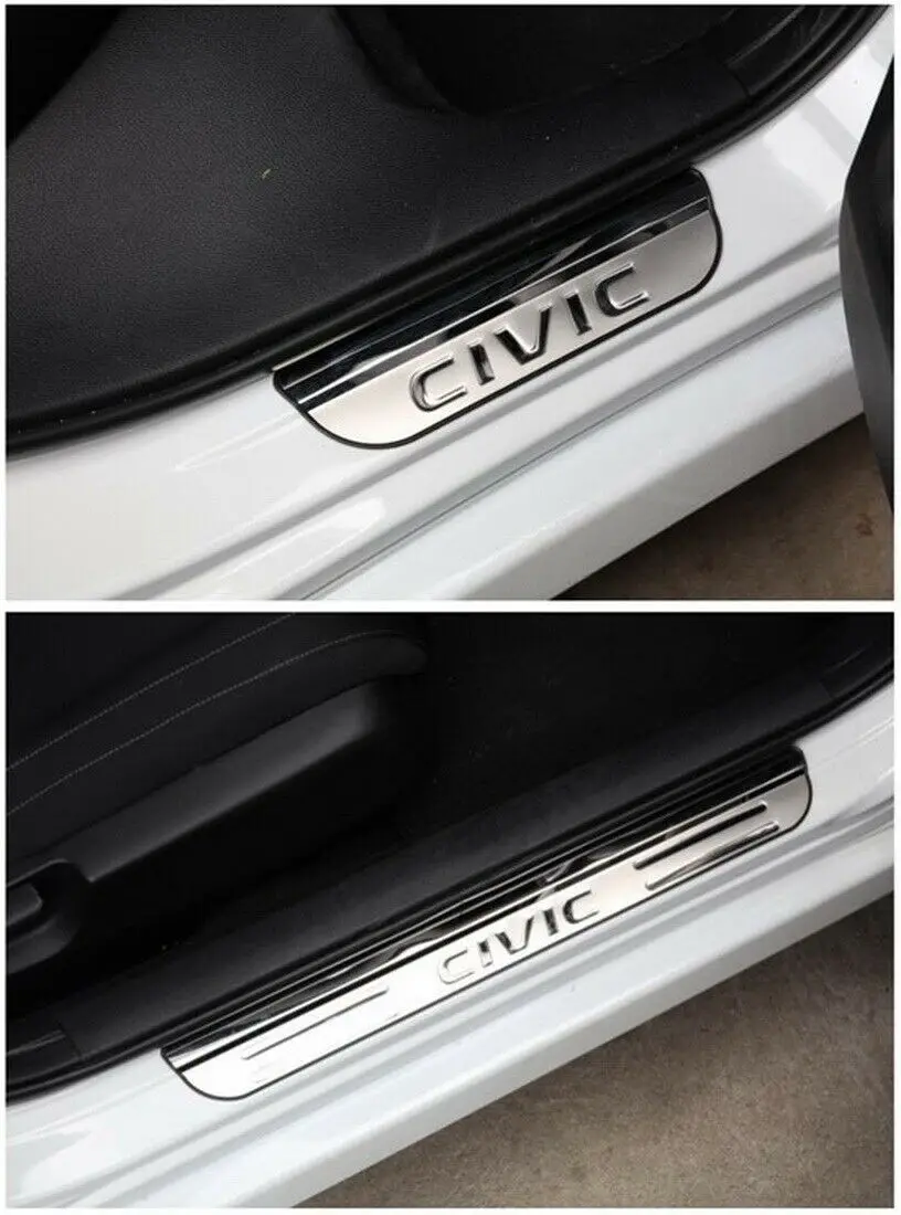 Stainless steel Door Sill Scuff Plate Guard Cover For Honda Civic 10th 2016-2019 | Автомобили и мотоциклы