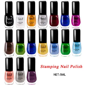 

5ml Nail Polish Stamping Colorful Stamping Gel Polish UV Gel Lacquer Soak Off Varnish Nail Art Decoration Stamping Nail Polish