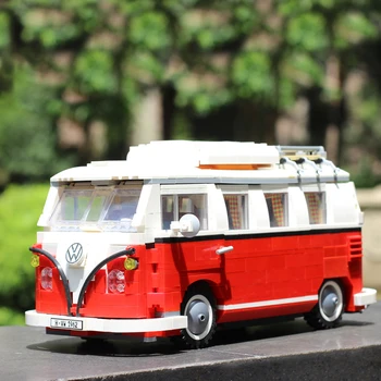 

Volkswagen Technic T1 Camper Car Van Beetle Fit Children Creator Series Building Blocks Toys with Ideas 10220 21001 Bricks