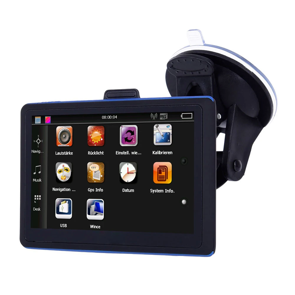 Vehemo 3D карта вида навигатор HD gps навигационная система отложным воротником FM для прямого доступа gps навигация автомобильный универсальный