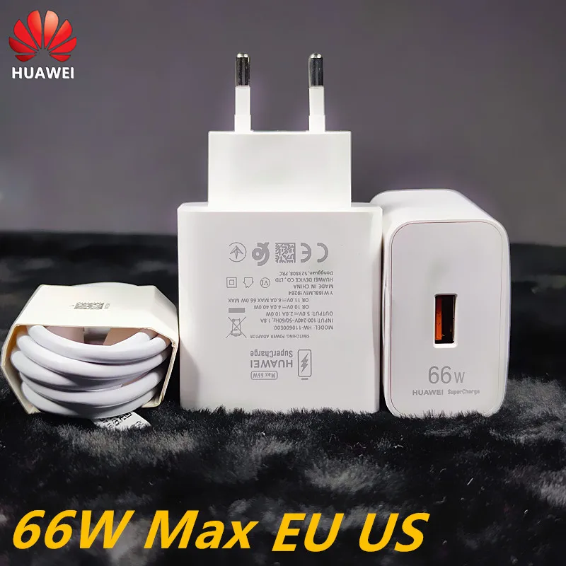 66W зарядное устройство Huawei Supercharge быстрая адоптированная карта памяти 6A Type C