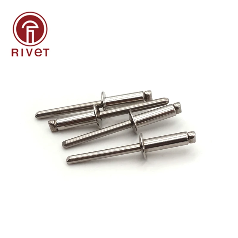 

200PCS 4.8*20/22/25/30/35 DIN IOS15983 Stainless Steel And Steel Blind Rivet Round Head Open Type Csk Head Pop Rivet Multi Size