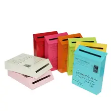 Винтажный металлический почтовый ящик, жестяной ящик для газет и букв, водонепроницаемый почтовый ящик для сада, 8 цветов