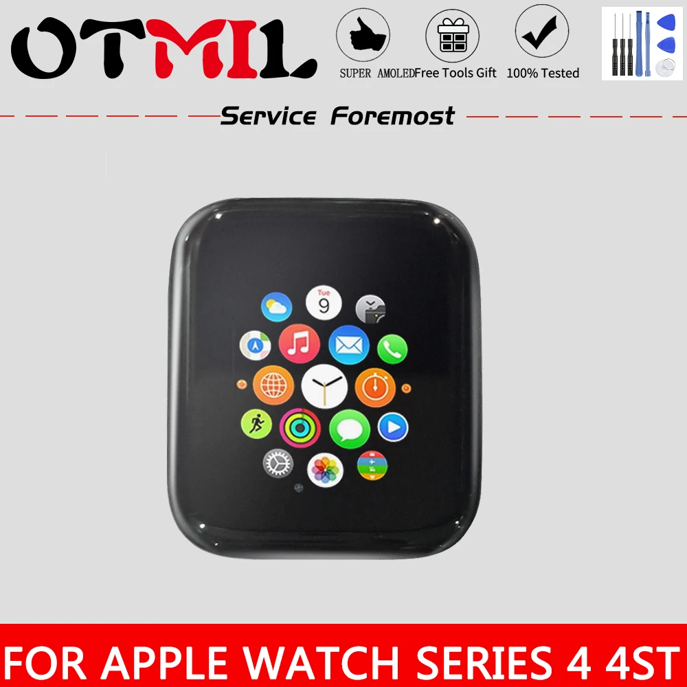OTMIL ЖК-экран для Apple Watch Series 4 4st 40 мм 44 мм ЖК-дисплей сенсорный экран дигитайзер для Apple Watch S4 дисплей 4 поколения