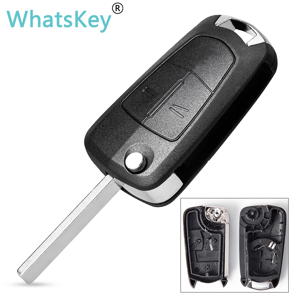 WhatsKey 2/3 Button Flip Folding Remote Key Shell Cover For Opel Astra H J G Insignia Vectra C Corsa D Zafira B Signum Vauxhall