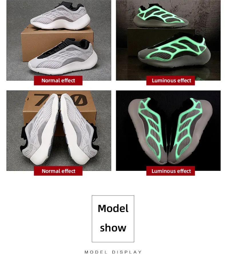 Berzerk мужские кроссовки, мужские уличные кроссовки yeezys 700 v3, спортивная обувь для мальчиков, светильник, высокое качество, размер 40-45