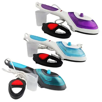 

Mini Portable Handel Brush Steamer Steam Iron with Clip Electric Fast Heat Up for Clothes Flat Hanging Steaming for Home and Tra