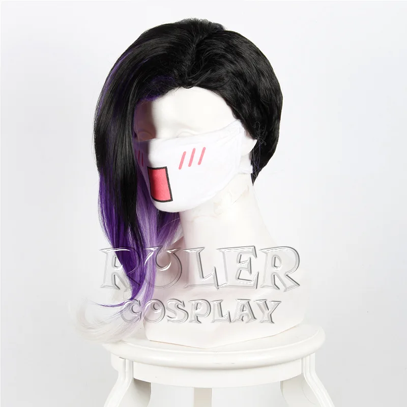 Игра Overwatch Sombra 45 см короткие термостойкие синтетические волосы Косплей бутафорские аксессуары Хэллоуин вечерние+ парик кепки