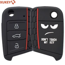 Силиконовый чехол с 3 кнопками для VW Polo Golf 7 Tiguan Jetta GTI Fob Sleeve2015